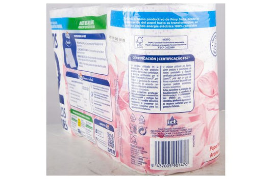 PAPEL HIGIÉNICO FOXY 4+2 ROLOS 3 FOLHAS SEDA