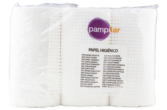 PAPEL HIGIÉNICO PAMPILAR EASY 12 ROLOS 2 CAMADAS BLANCO