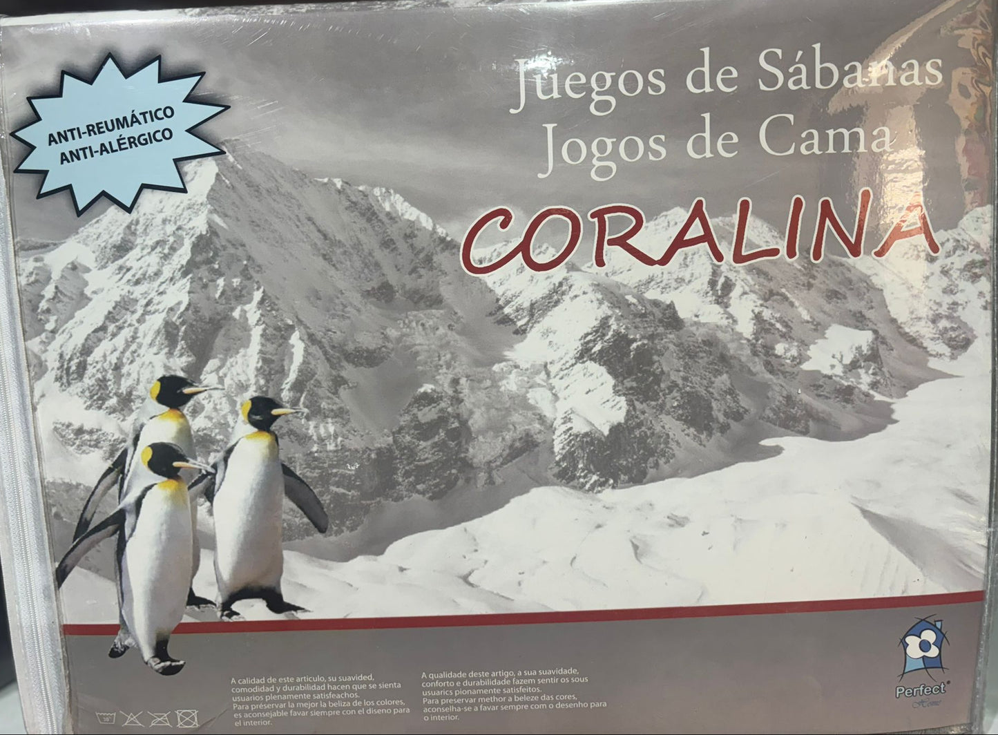 JOGO DE CAMA EM CORALINA