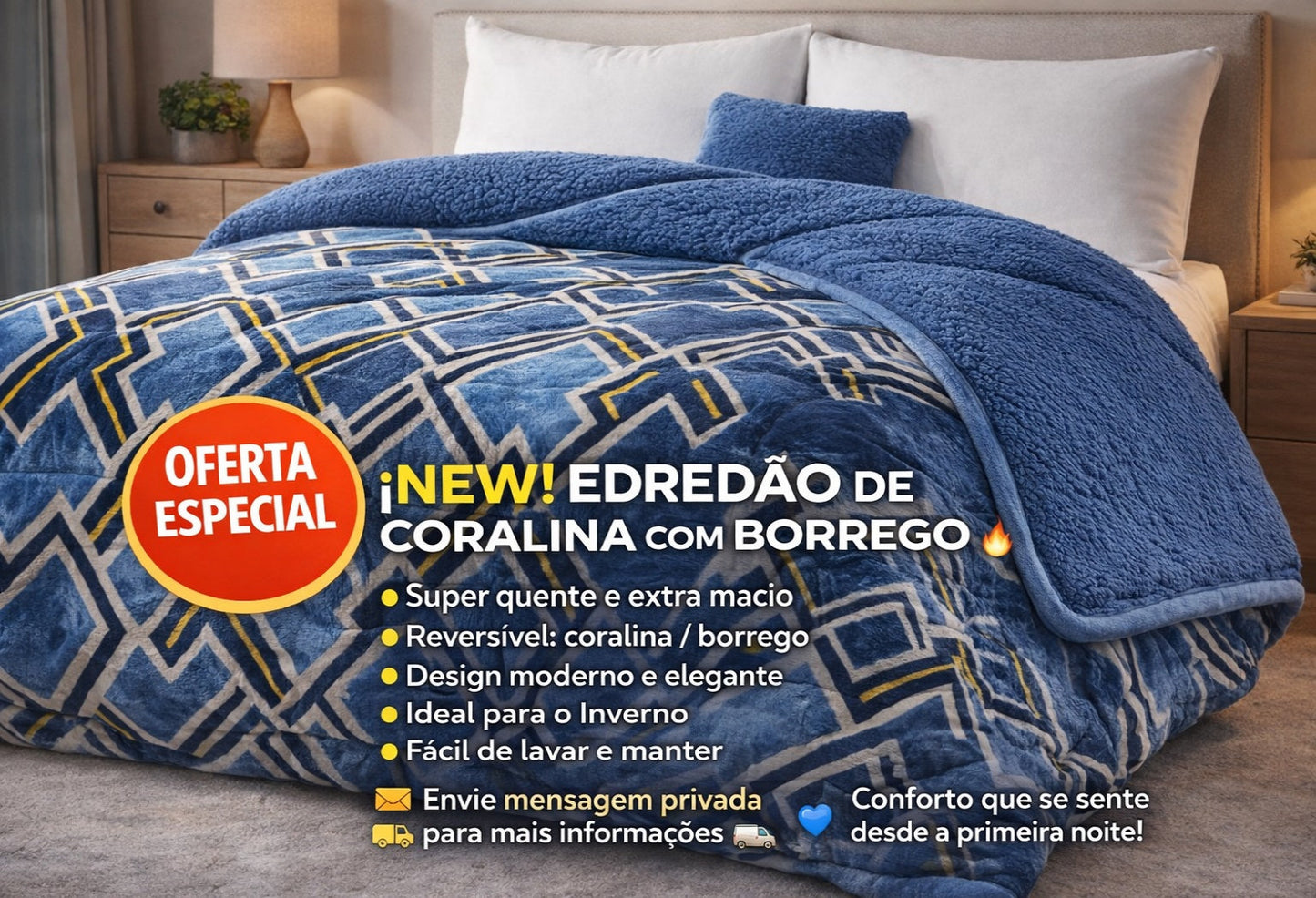 EDREDÃO SUPER-BORREGO ESTAMPADO