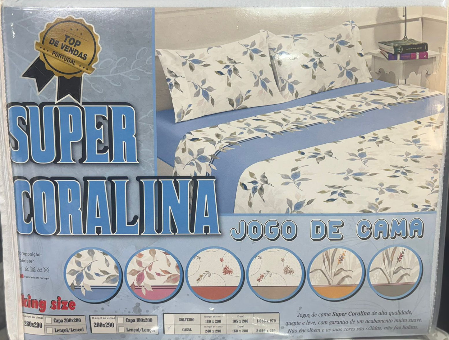 JOGO DE CAMA SUPER CORALINA