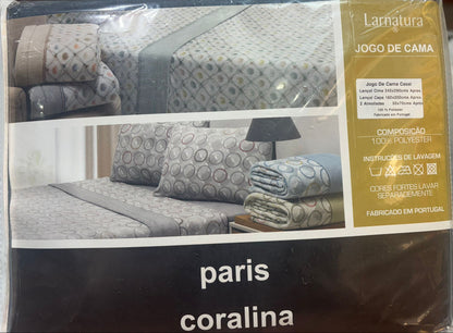 JOGO DE CAMA EM CORALINA