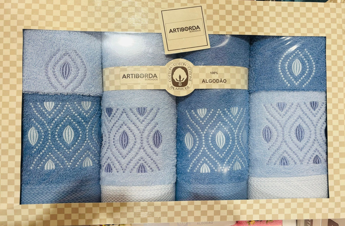 JOGO DE TOALHAS 100% ALGODÃO