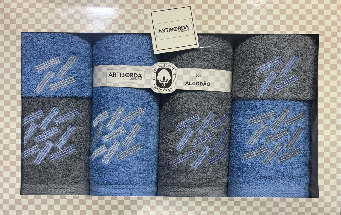 JOGO DE TOALHAS 100% ALGODÃO