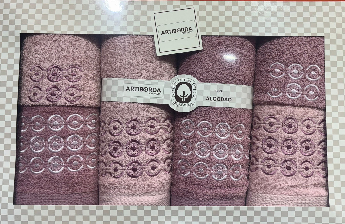 JOGO DE TOALHAS 100% ALGODÃO
